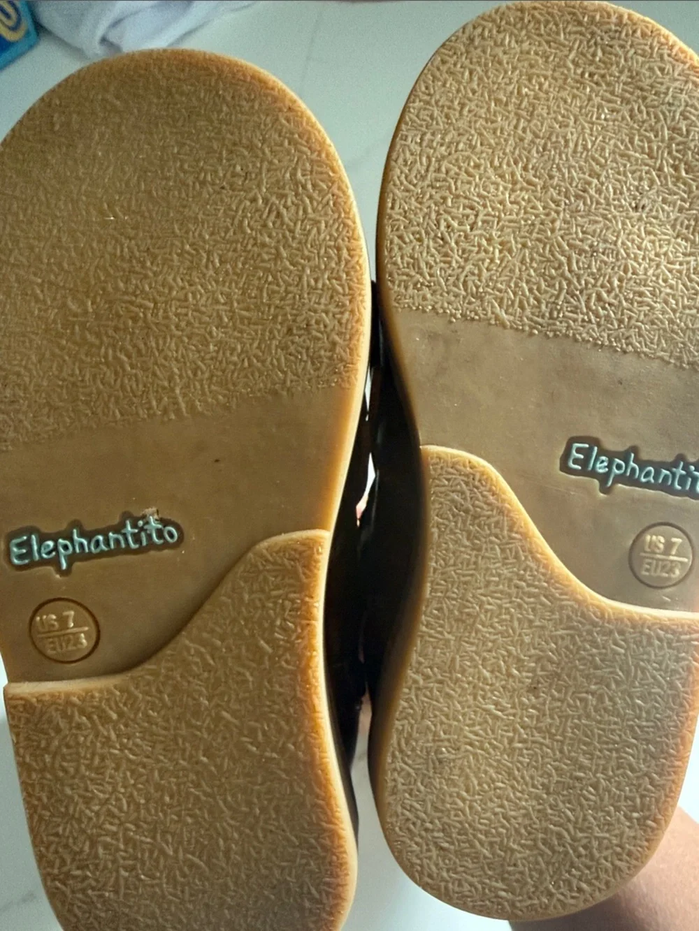 Girls Elephantito Brown Leather Boots
